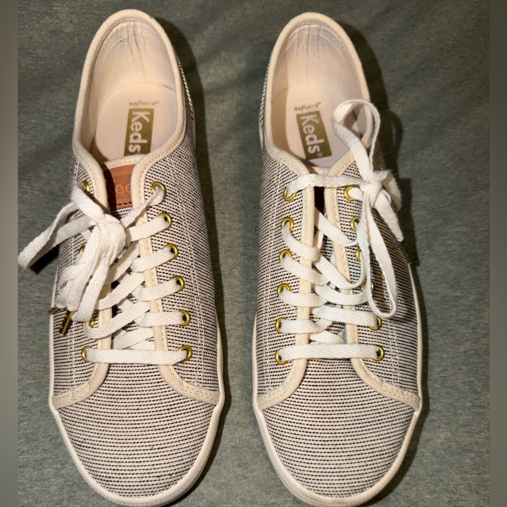 Keds Women's White/Cream & Black Sneakers